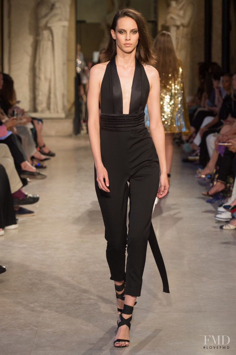 Yvonne Bevanda featured in  the Dundas fashion show for Spring/Summer 2019