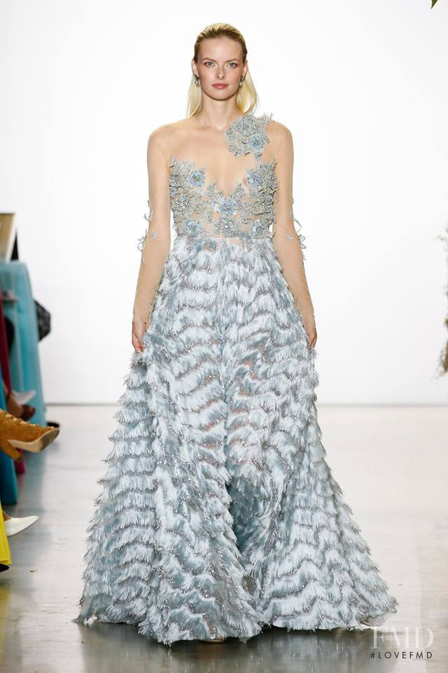 Elza Luijendijk Matiz featured in  the Badgley Mischka fashion show for Spring/Summer 2019