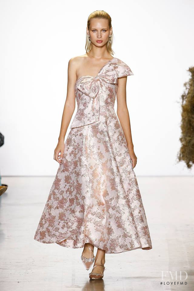 Milena Garbo featured in  the Badgley Mischka fashion show for Spring/Summer 2019