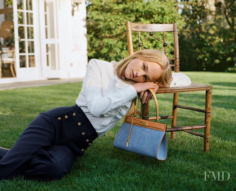 Jean Campbell featured in  the Tory Burch advertisement for Holiday 2018