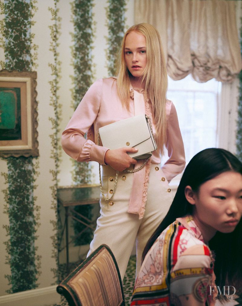 Jean Campbell featured in  the Tory Burch advertisement for Holiday 2018