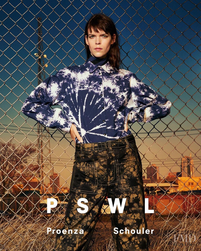 Meghan Collison featured in  the Proenza Schouler Proenza Schouler Spring 2019 advertisement for Spring 2019