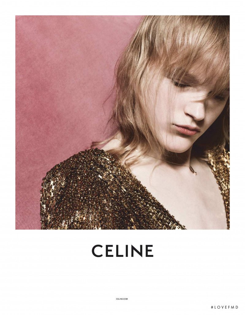 Hannah Motler featured in  the Celine Celine S/S 2019 advertisement for Spring/Summer 2019