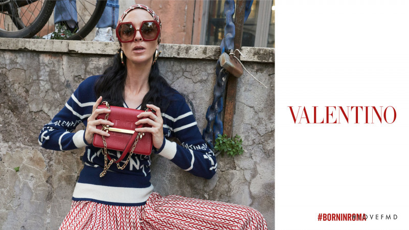 Mariacarla Boscono featured in  the Valentino Valentino Resort 2019 advertisement for Resort 2019