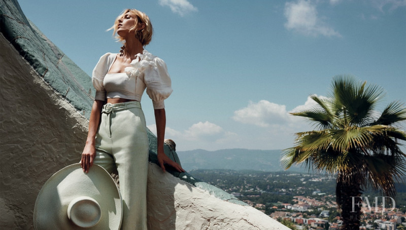 Anja Rubik featured in  the Zimmermann Zimmermann Resort 2019: The Corsage advertisement for Resort 2019