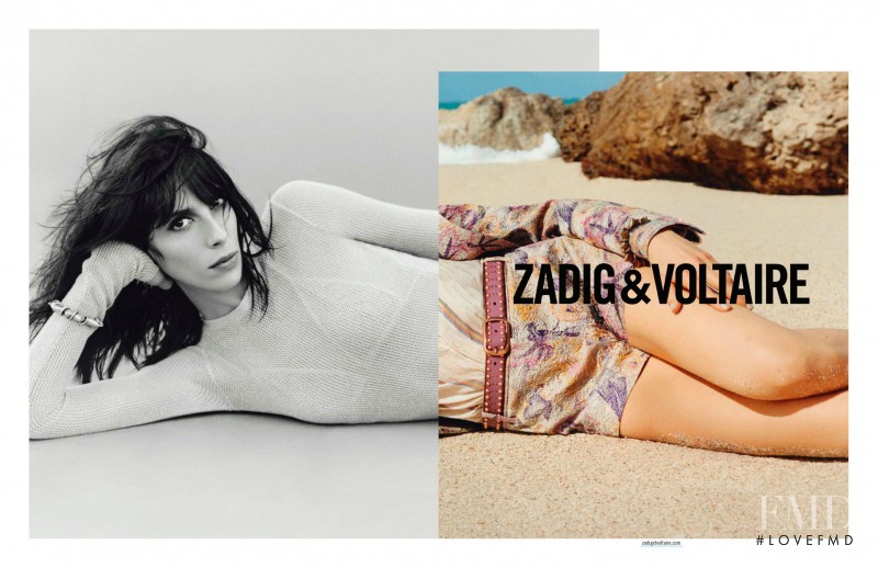 Jamie Bochert featured in  the Zadig & Voltaire advertisement for Spring/Summer 2013