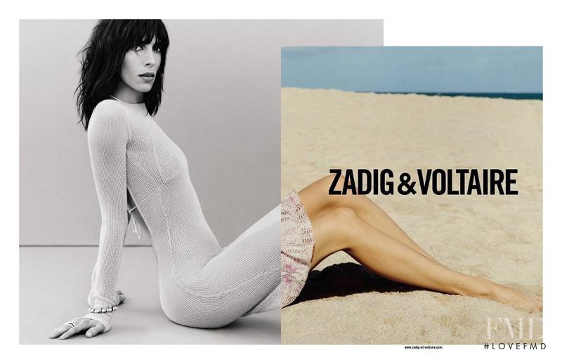 Jamie Bochert featured in  the Zadig & Voltaire advertisement for Spring/Summer 2013