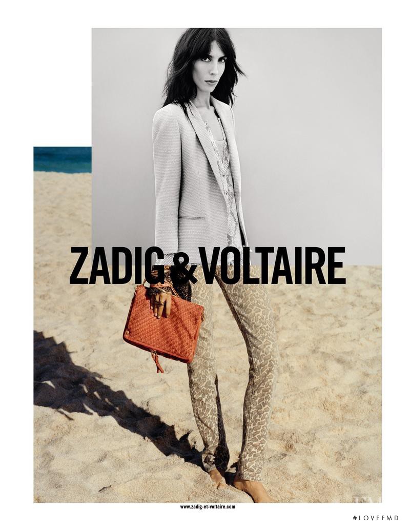 Jamie Bochert featured in  the Zadig & Voltaire advertisement for Spring/Summer 2013