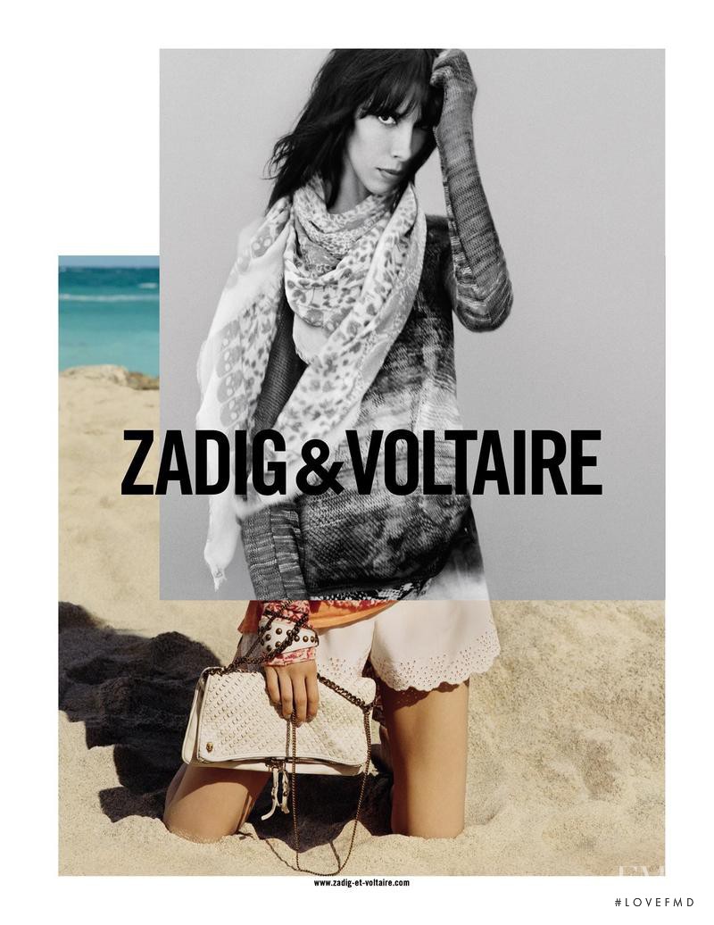 Jamie Bochert featured in  the Zadig & Voltaire advertisement for Spring/Summer 2013