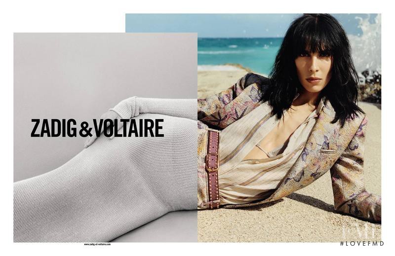 Jamie Bochert featured in  the Zadig & Voltaire advertisement for Spring/Summer 2013