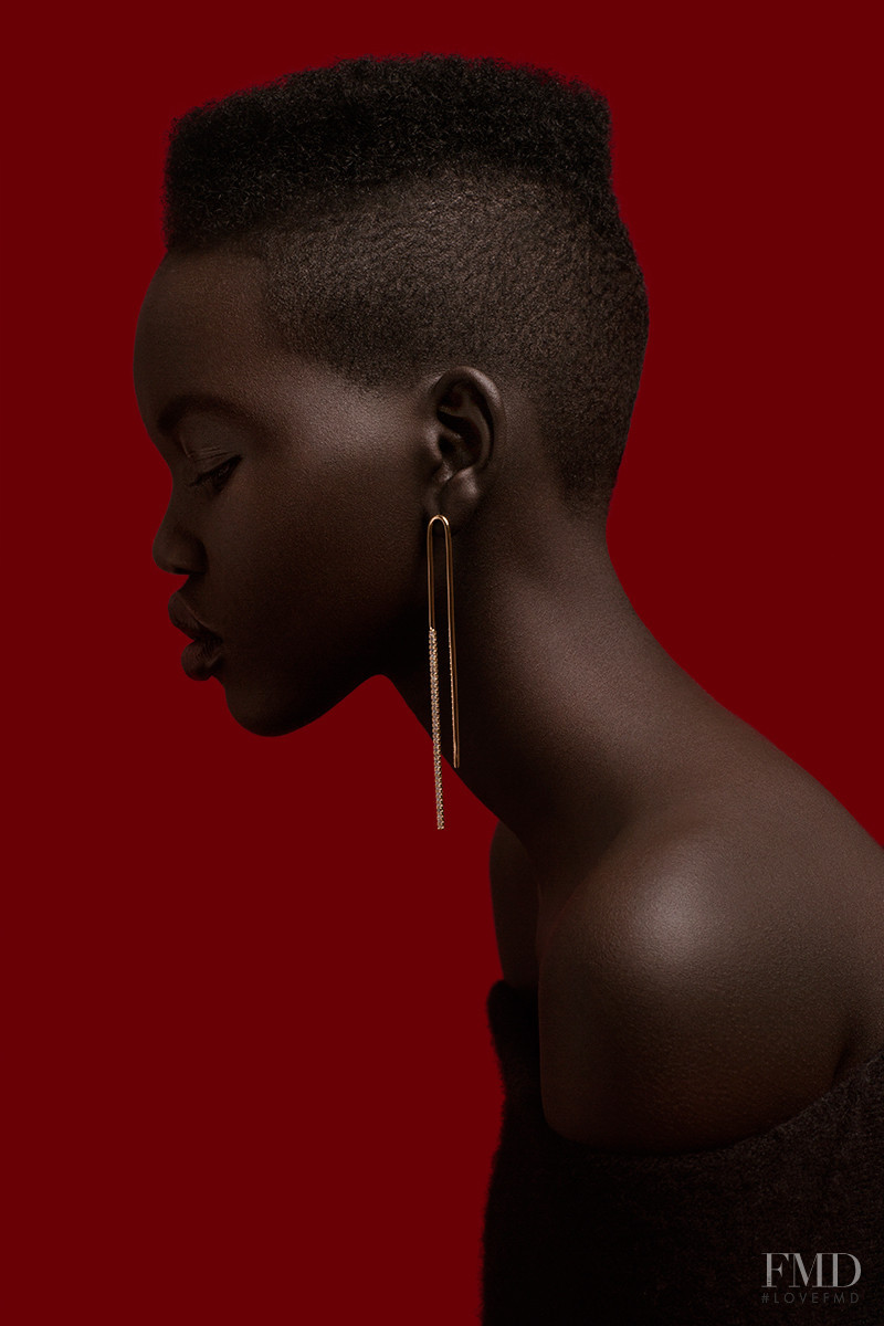 Adut Akech Bior featured in  the Ryan Storer advertisement for Autumn/Winter 2016