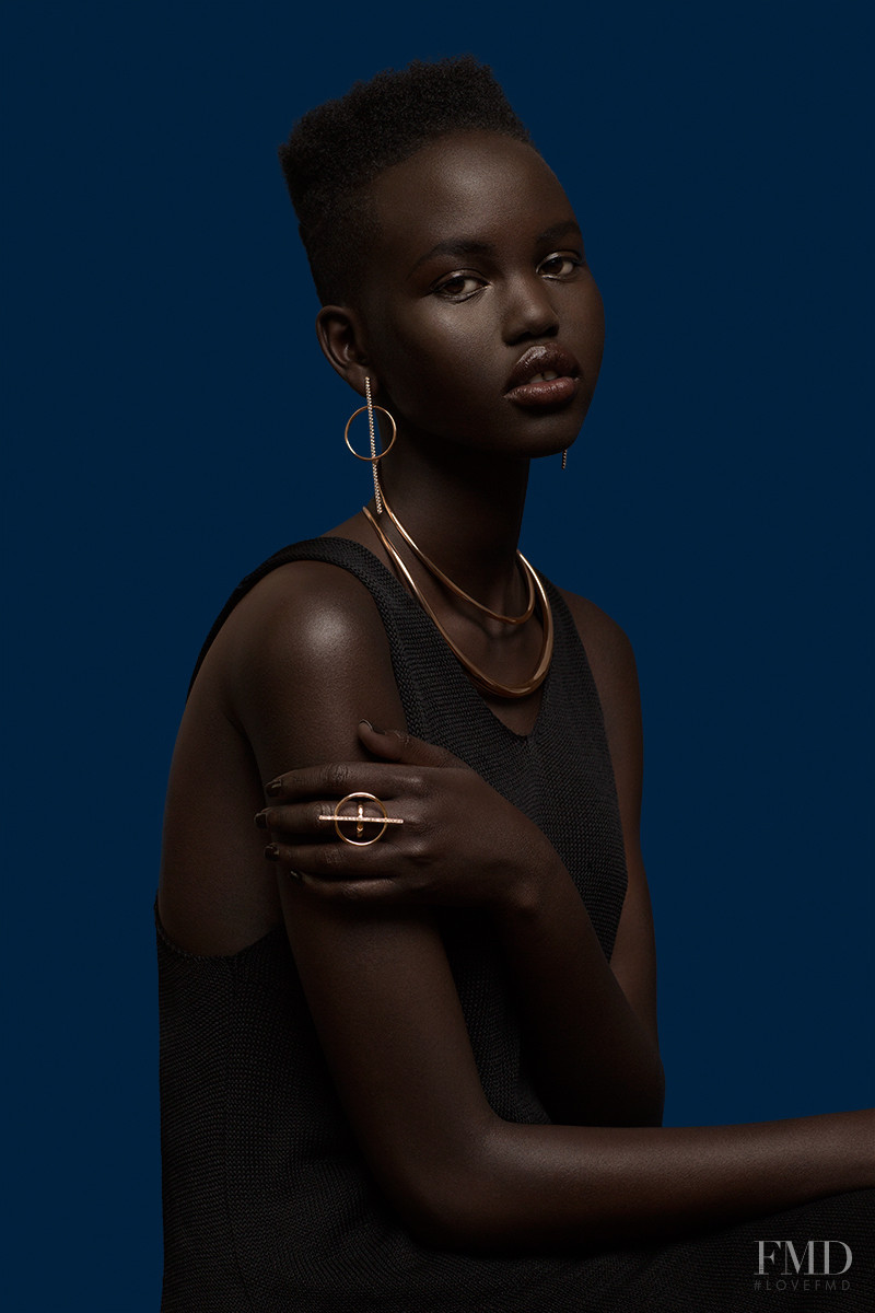 Adut Akech Bior featured in  the Ryan Storer advertisement for Autumn/Winter 2016