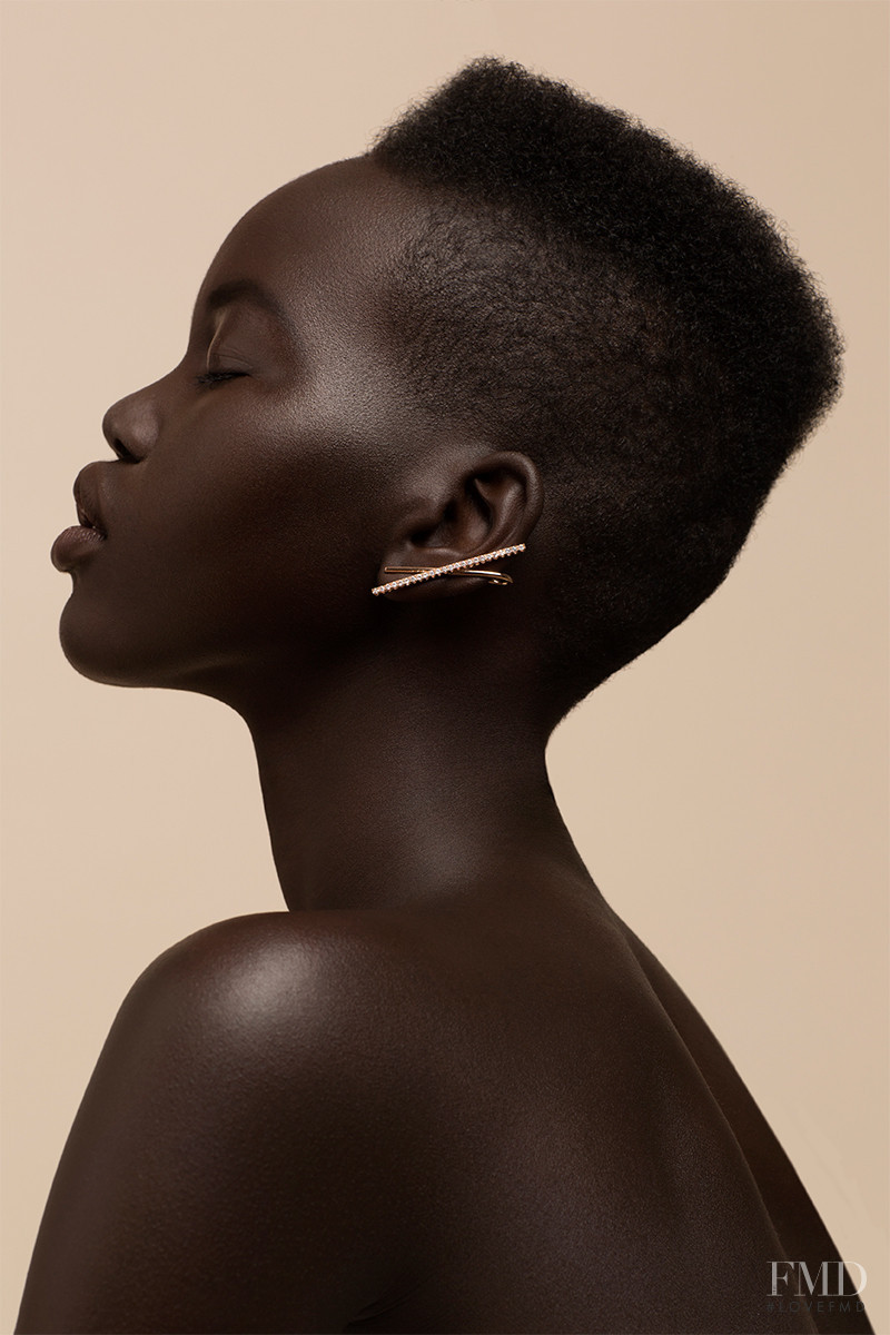 Adut Akech Bior featured in  the Ryan Storer advertisement for Autumn/Winter 2016