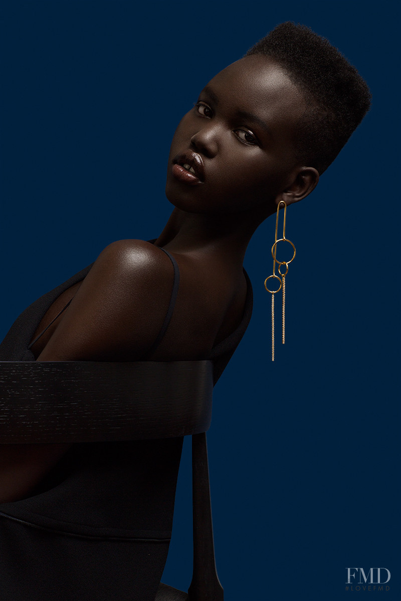 Adut Akech Bior featured in  the Ryan Storer advertisement for Autumn/Winter 2016