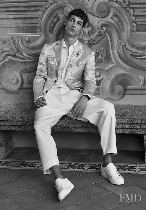Nicolas Ripoll featured in  the Pal Zileri lookbook for Spring/Summer 2019