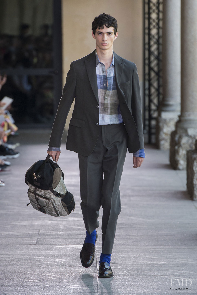 Piero Mendez featured in  the Pal Zileri fashion show for Spring/Summer 2019