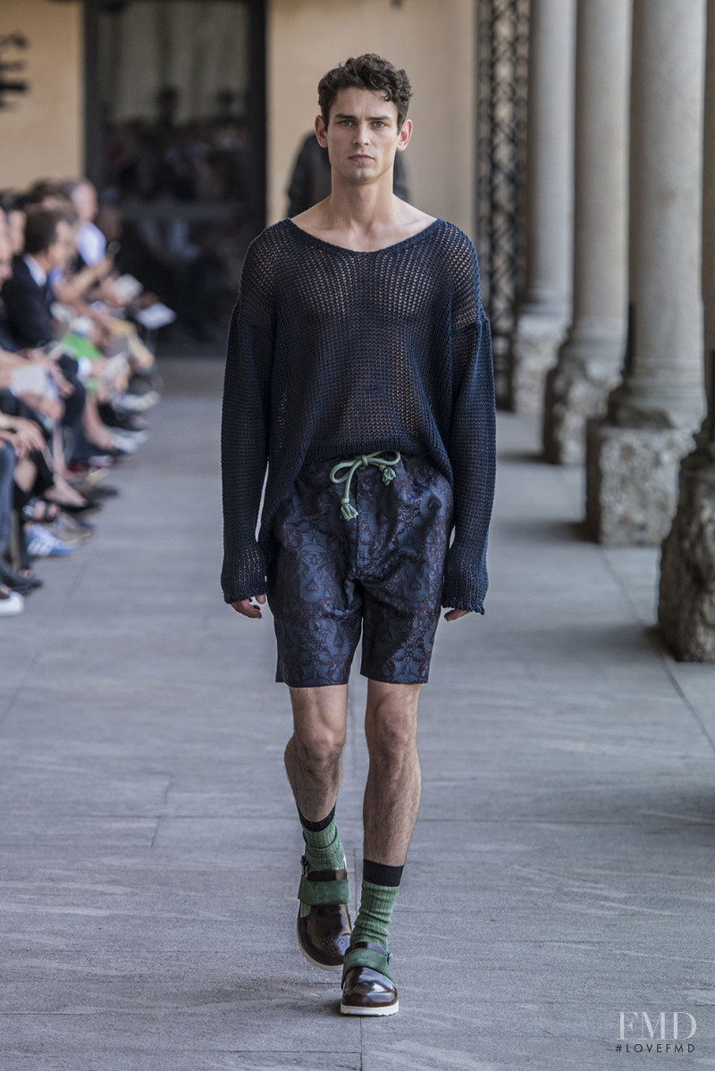 Arthur Gosse featured in  the Pal Zileri fashion show for Spring/Summer 2019