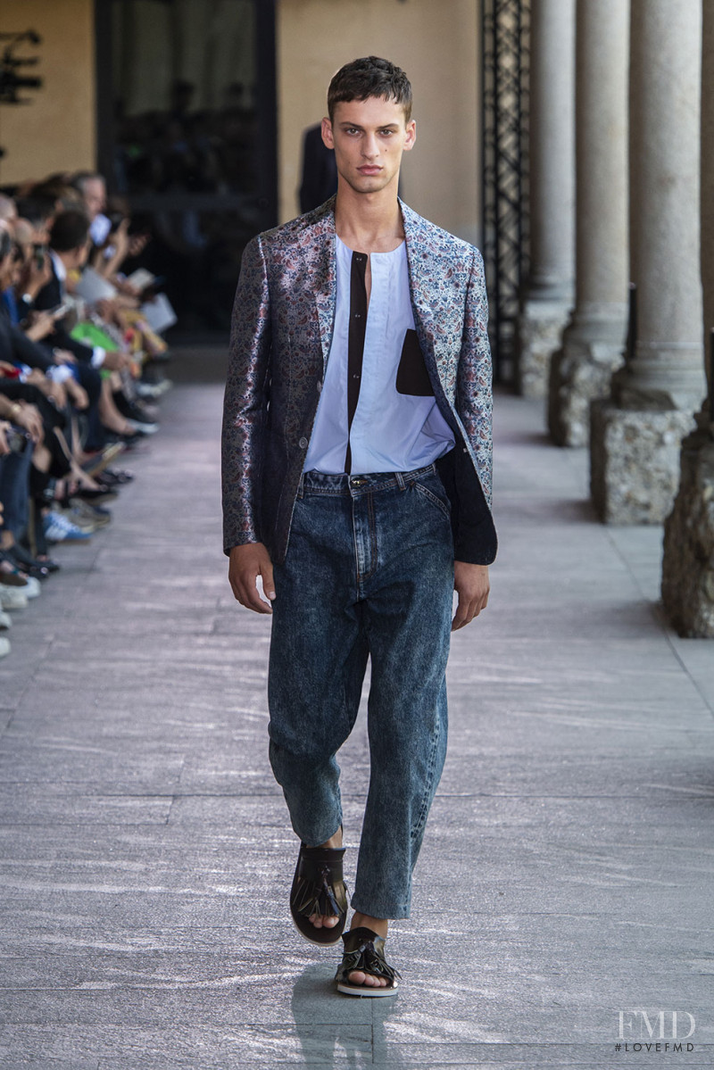 David Trulik featured in  the Pal Zileri fashion show for Spring/Summer 2019
