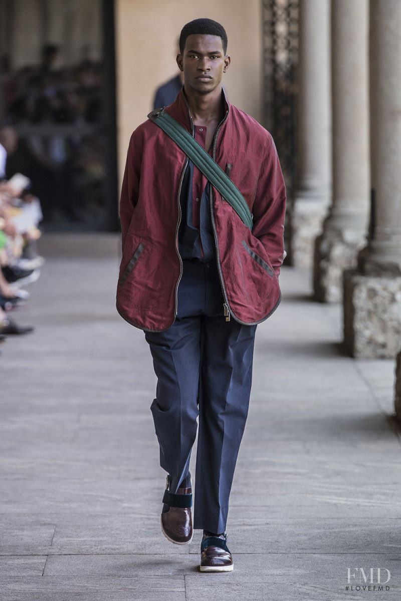 Salomon Diaz featured in  the Pal Zileri fashion show for Spring/Summer 2019
