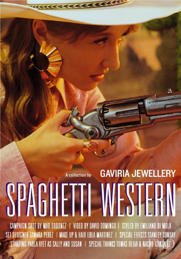 Gaviria Spaghetti Western advertisement for Spring/Summer 2017
