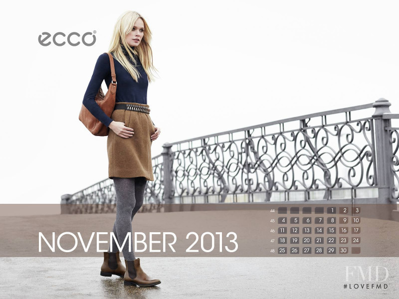 Dewi Driegen featured in  the ecco advertisement for Autumn/Winter 2013