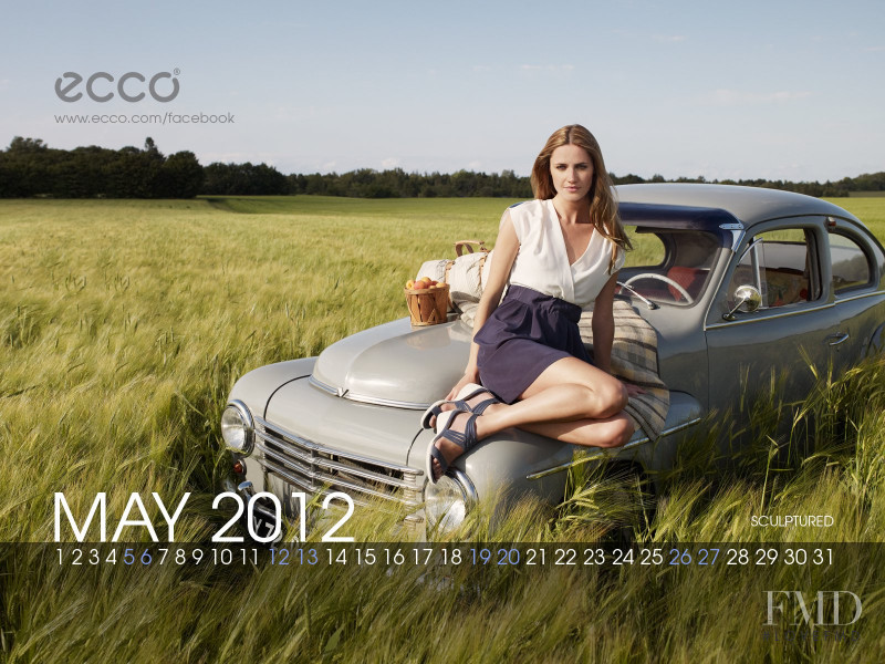 Maria Gregersen featured in  the ecco advertisement for Spring/Summer 2012