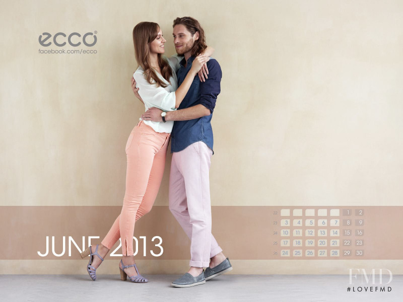 Maria Gregersen featured in  the ecco advertisement for Spring/Summer 2013