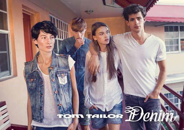 Jenia Ierokhina featured in  the Tom Tailor Denim advertisement for Spring/Summer 2015