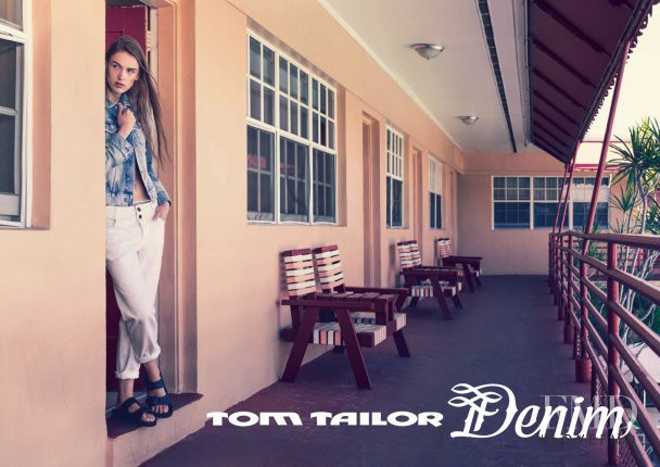 Jenia Ierokhina featured in  the Tom Tailor Denim advertisement for Spring/Summer 2015