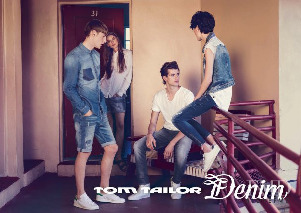 Jenia Ierokhina featured in  the Tom Tailor Denim advertisement for Spring/Summer 2015