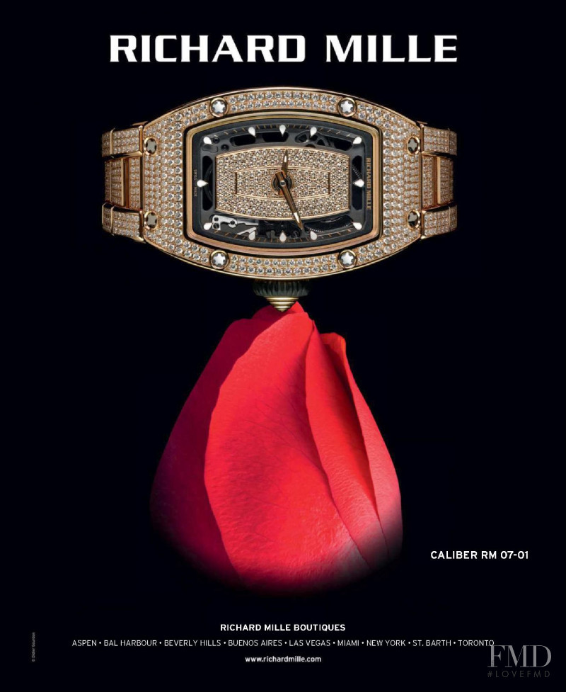 Richard Mille advertisement for Autumn/Winter 2018