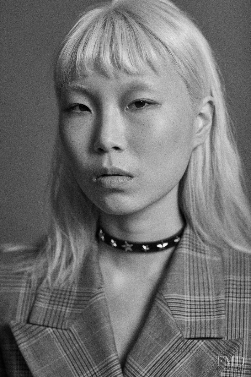Sujin Lee featured in  the Faith Connexion lookbook for Fall 2018