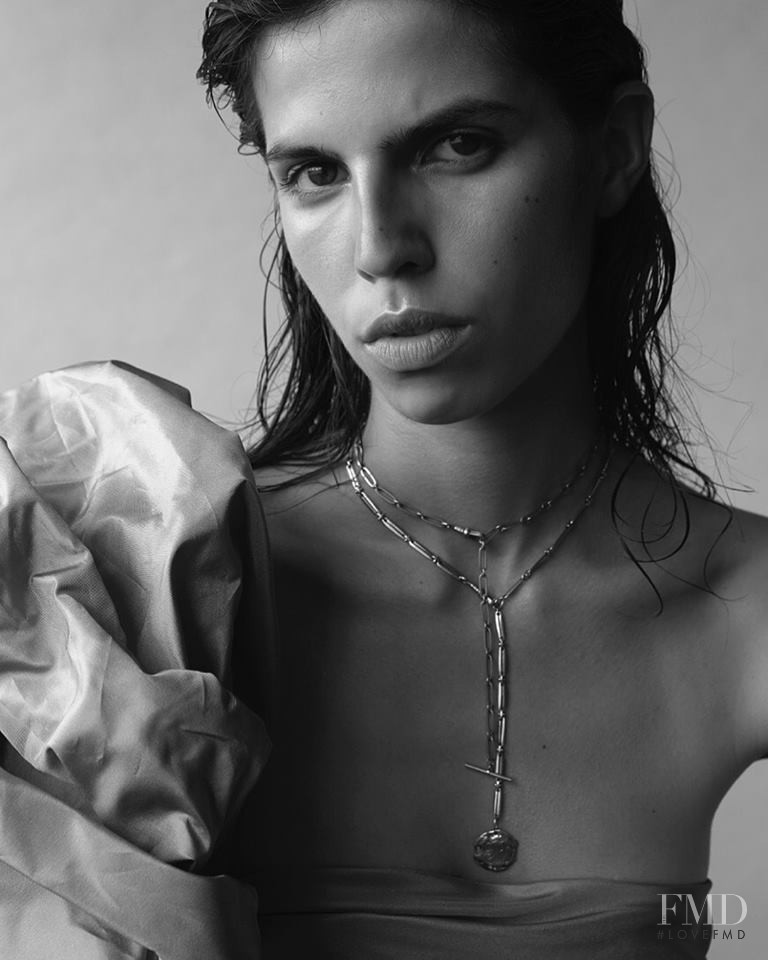 Hayett McCarthy featured in  the Pascale Monvoisin advertisement for Autumn/Winter 2018