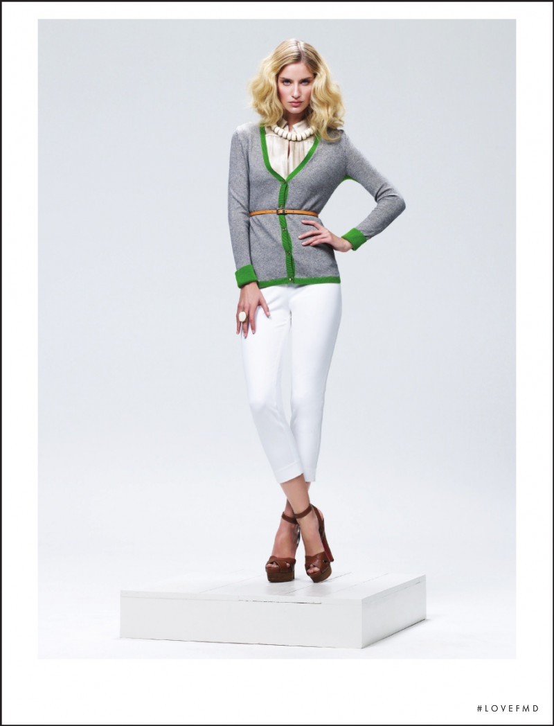 Linda Vojtova featured in  the Magaschoni lookbook for Spring/Summer 2012