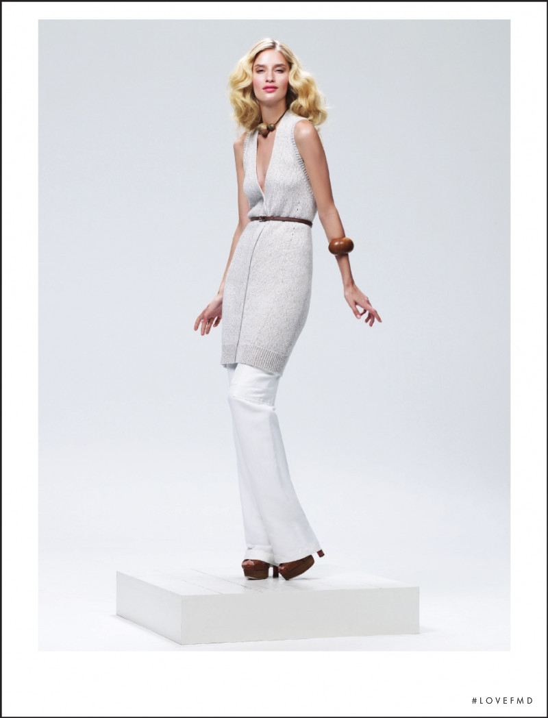 Linda Vojtova featured in  the Magaschoni lookbook for Spring/Summer 2012