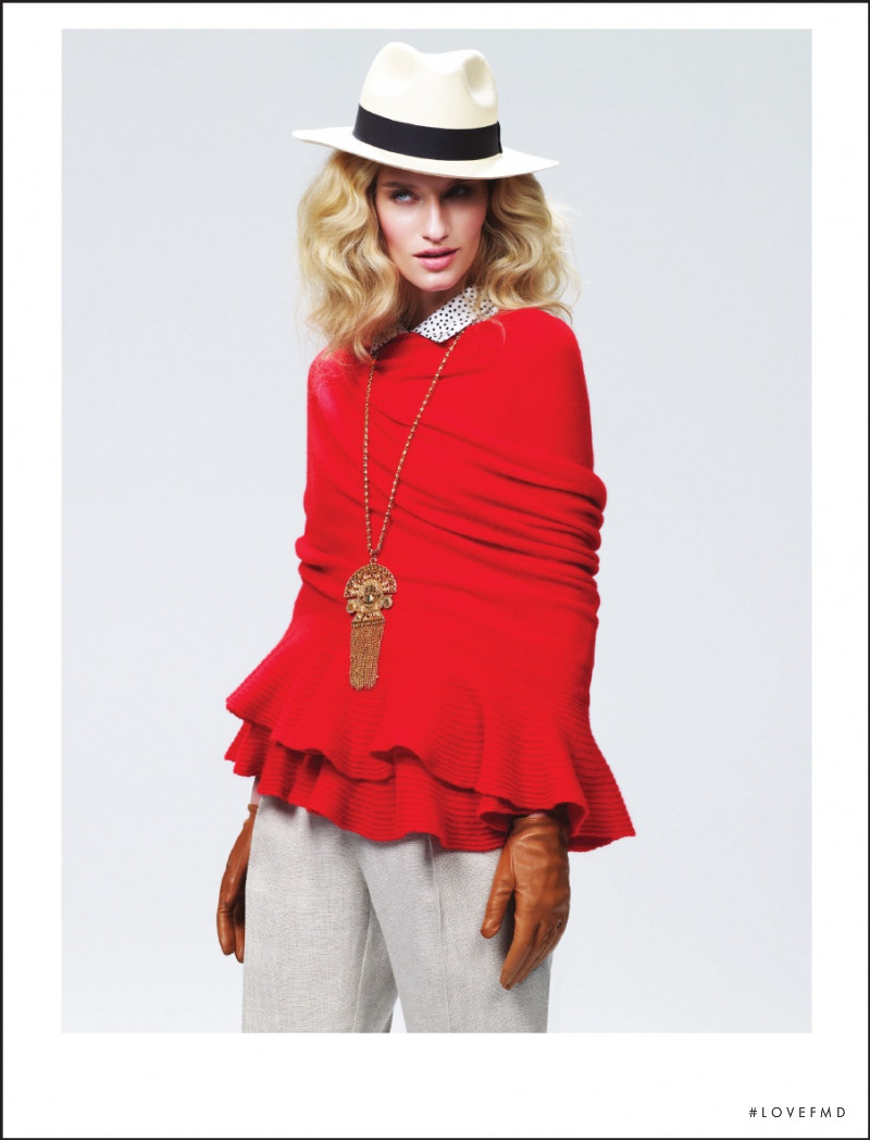 Linda Vojtova featured in  the Magaschoni lookbook for Spring/Summer 2012