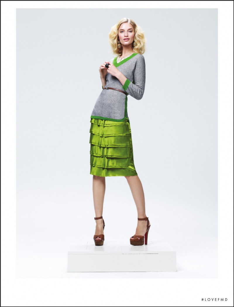 Linda Vojtova featured in  the Magaschoni lookbook for Spring/Summer 2012