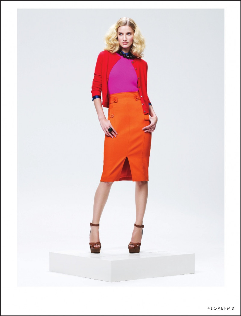 Linda Vojtova featured in  the Magaschoni lookbook for Spring/Summer 2012