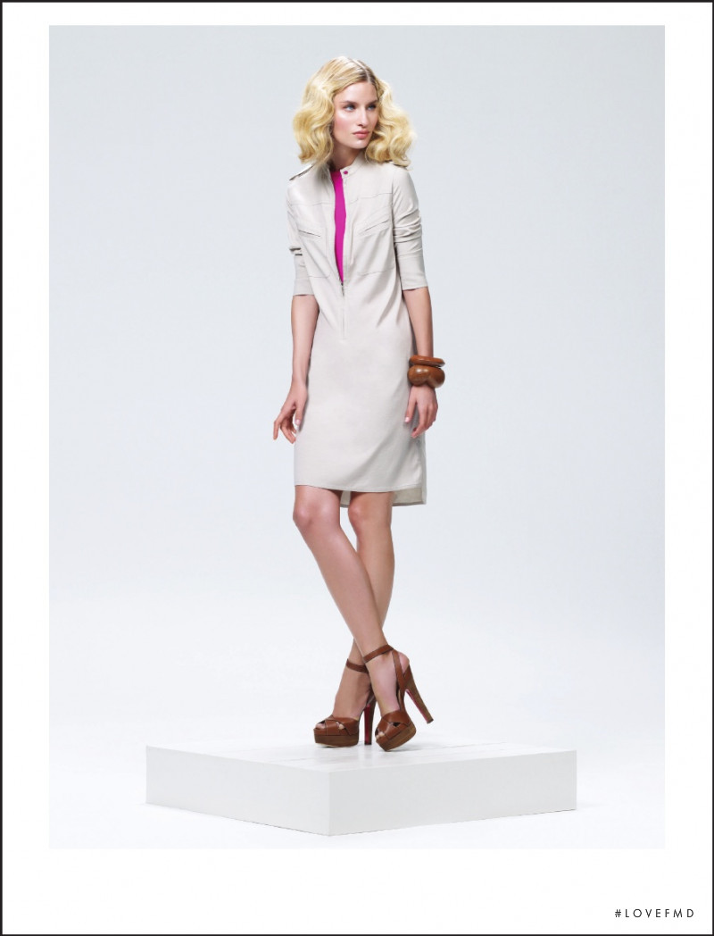 Linda Vojtova featured in  the Magaschoni lookbook for Spring/Summer 2012