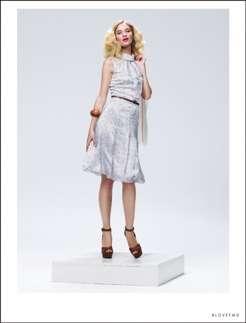 Linda Vojtova featured in  the Magaschoni lookbook for Spring/Summer 2012