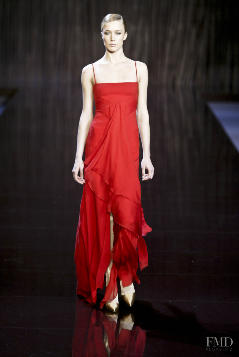Raquel Zimmermann featured in  the Valentino fashion show for Autumn/Winter 2003