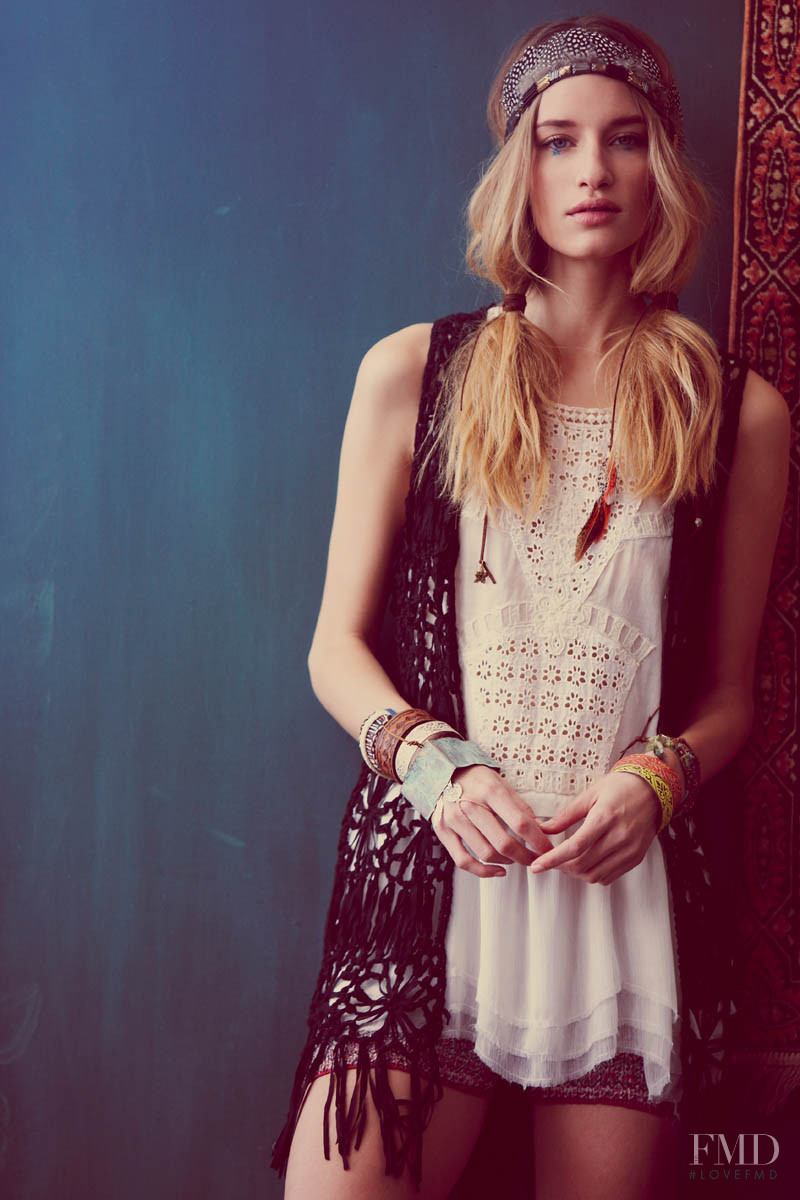 Linda Vojtova featured in  the Free People Festival Fashion lookbook for Spring/Summer 2009