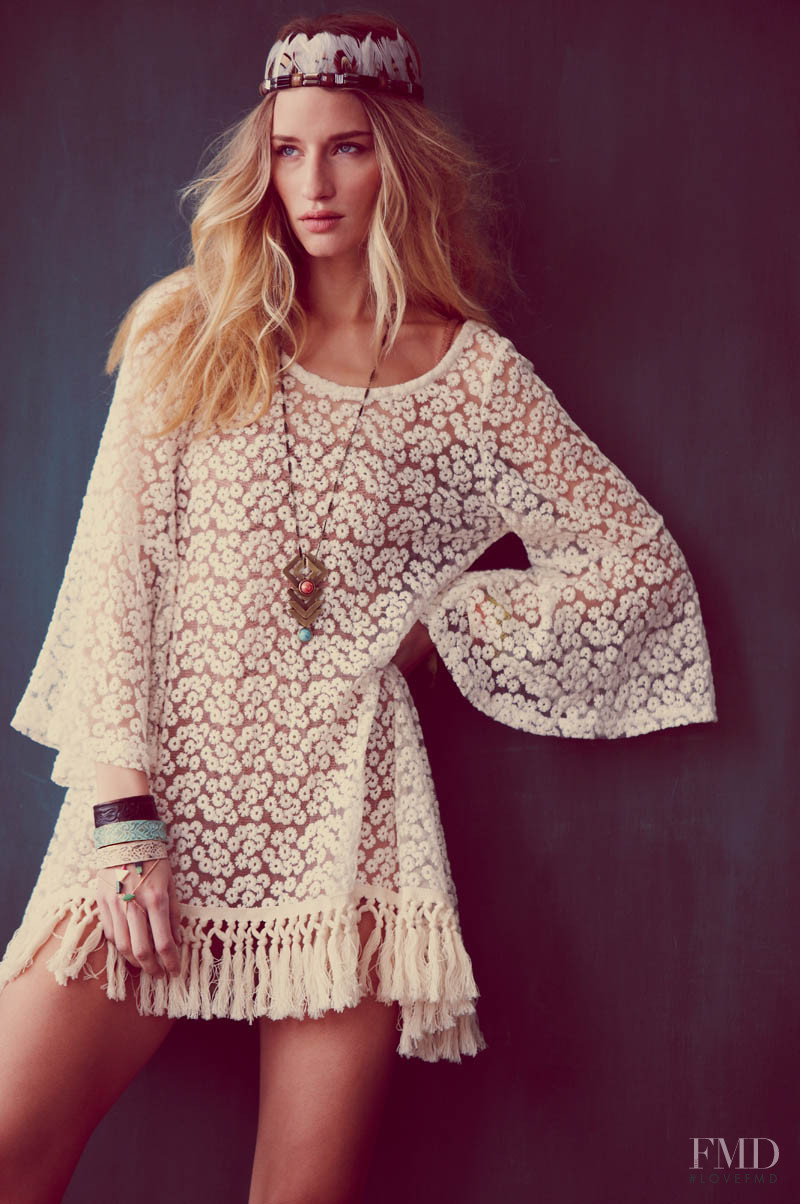 Linda Vojtova featured in  the Free People Festival Fashion lookbook for Spring/Summer 2009