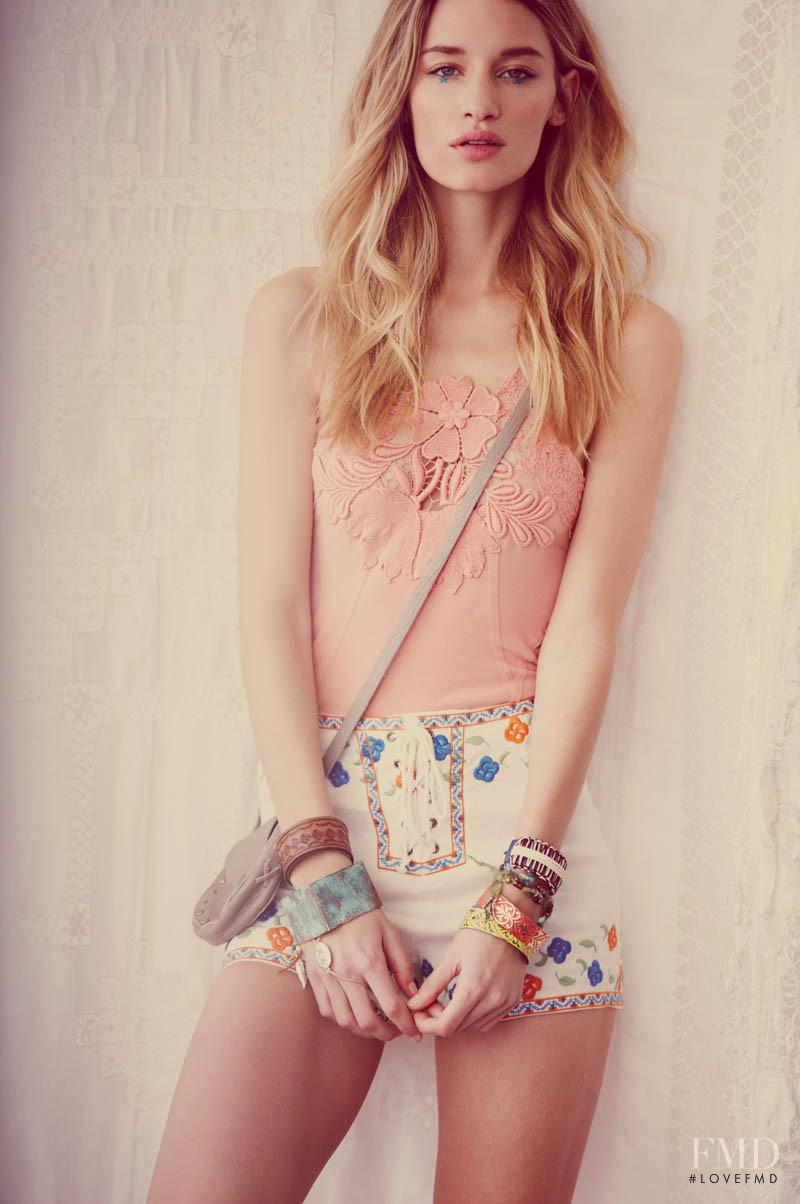 Linda Vojtova featured in  the Free People Festival Fashion lookbook for Spring/Summer 2009