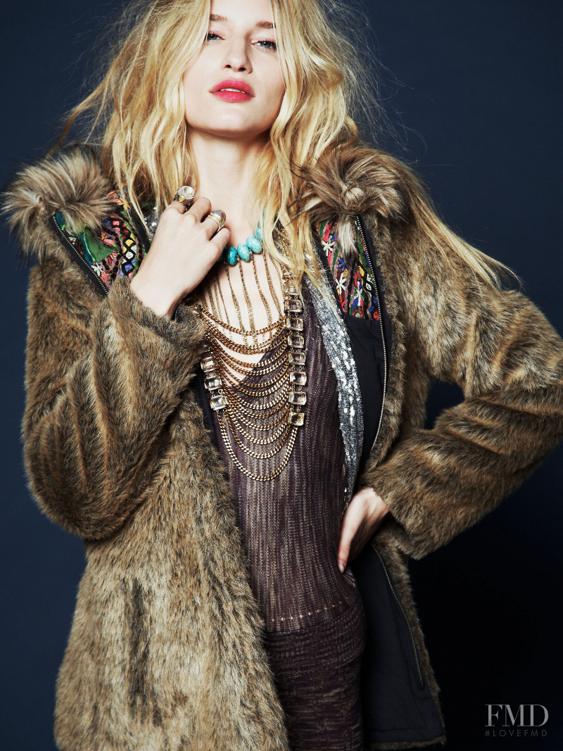 Linda Vojtova featured in  the Free People lookbook for Holiday 2011