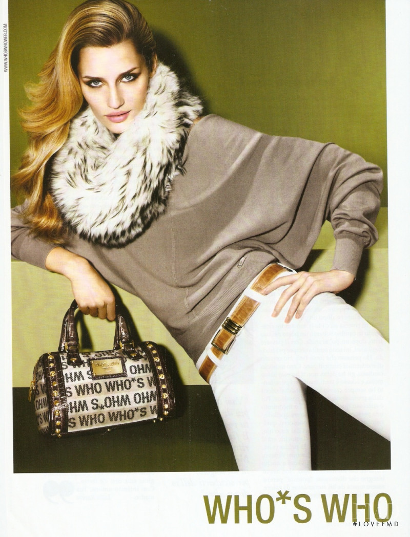 Linda Vojtova featured in  the who*s who advertisement for Autumn/Winter 2010