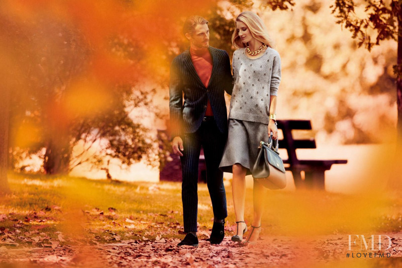 Linda Vojtova featured in  the Breuninger advertisement for Fall 2014