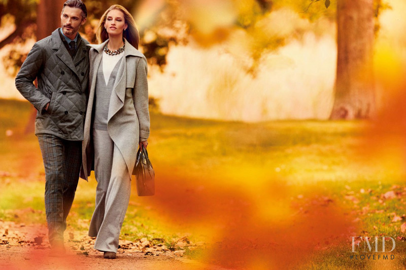 Linda Vojtova featured in  the Breuninger advertisement for Fall 2014