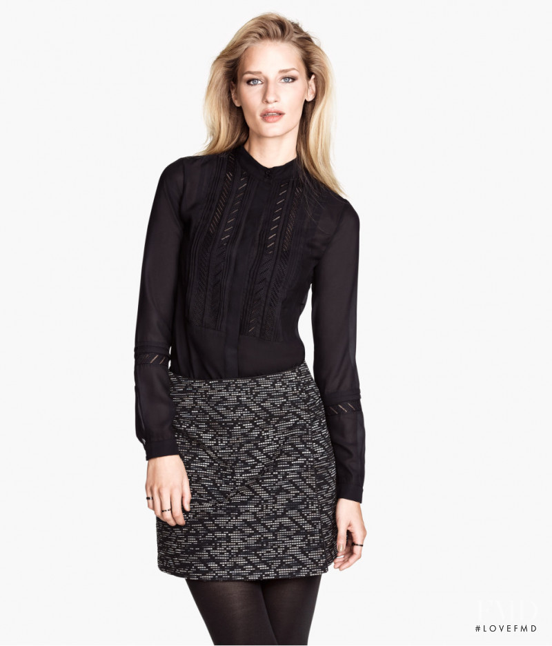 Linda Vojtova featured in  the H&M catalogue for Fall 2013