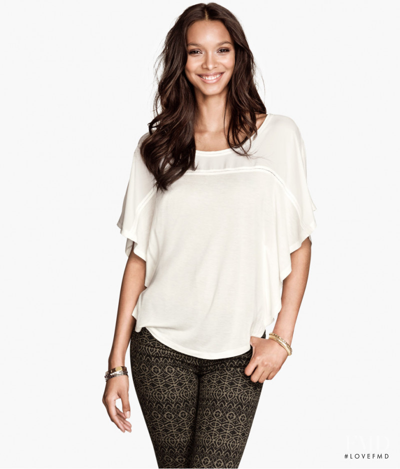 Lais Ribeiro featured in  the H&M Studded Style lookbook for Pre-Fall 2013